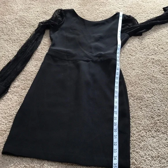 NWT! Rachel Zoe Size 4 Black Andrews blouson dress - Picture 6 of 8